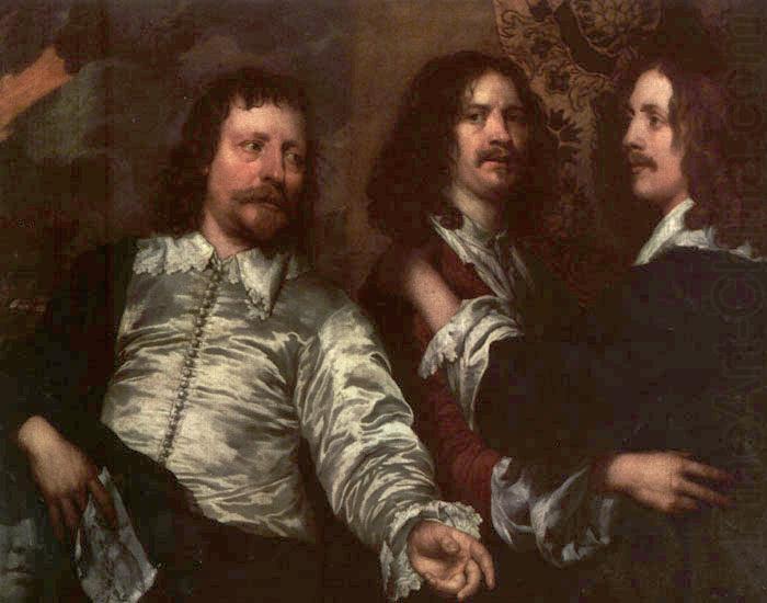 The Painter with Sir Charles Cottrell and Sir Balthasar Gerbier dfg, DOBSON, William